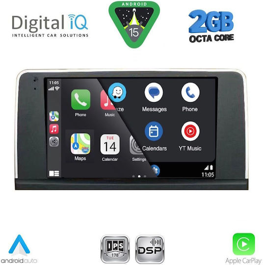 Digital IQ Ηχοσύστημα Αυτοκινήτου για BMW X5 (E70) / X6 (E71) 2006-2009 (Bluetooth/USB/WiFi/GPS/Apple-Carplay/Android-Auto) με Οθόνη Αφής 9"