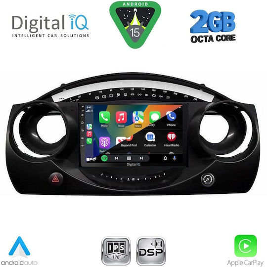 Digital IQ Ηχοσύστημα Αυτοκινήτου για Mini Cooper 2000-2006 (Bluetooth/USB/WiFi/GPS/Apple-Carplay/Android-Auto) με Οθόνη Αφής 9"