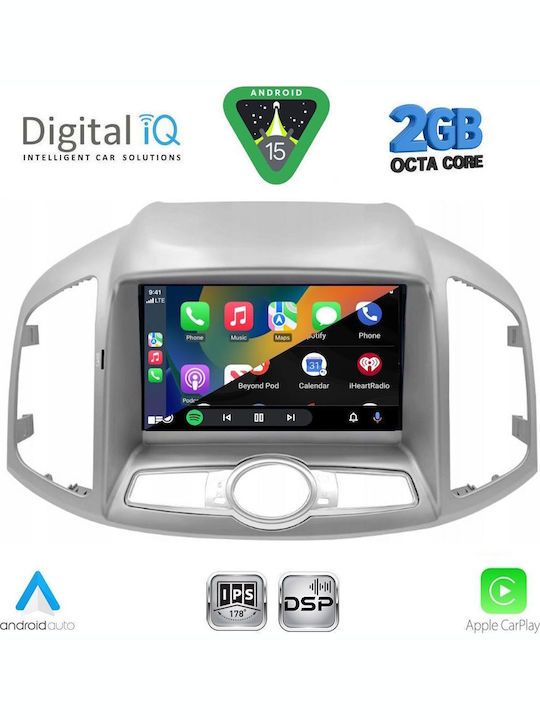 Digital IQ Car Audio System for Chevrolet Captiva 2012-2018 (Bluetooth/USB/WiFi/GPS/Apple-Carplay/Android-Auto) with Touch Screen 9"