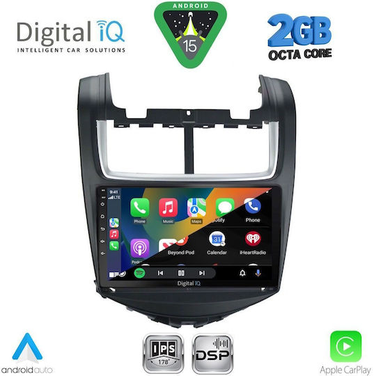 Digital IQ Ηχοσύστημα Αυτοκινήτου για Chevrolet Aveo 2014-2017 (Bluetooth/USB/WiFi/GPS/Apple-Carplay/Android-Auto) με Οθόνη Αφής 9"