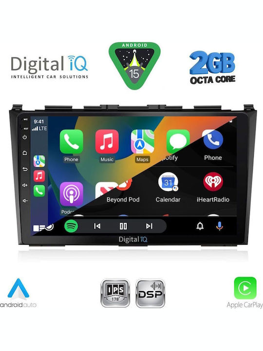 Digital IQ Car Audio System for Honda CR-V 2006-2012 (Bluetooth/USB/WiFi/GPS/Apple-Carplay/Android-Auto) with Touch Screen 9"