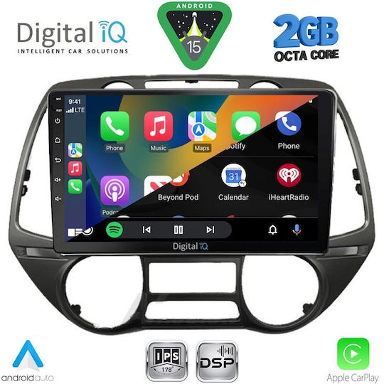 Digital IQ Автомобилна Аудио Система (Блутут/USB/WiFi/GPS/Apple-Carplay/Android-Auto) с Тъчскрийн 9"