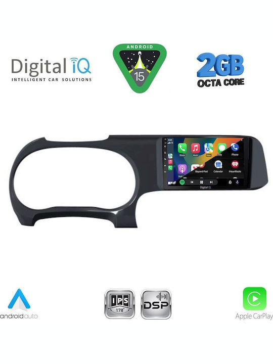 Digital IQ Car Audio System for Hyundai i10 2020 (Bluetooth/USB/WiFi/GPS/Apple-Carplay/Android-Auto) with Touch Screen 9"
