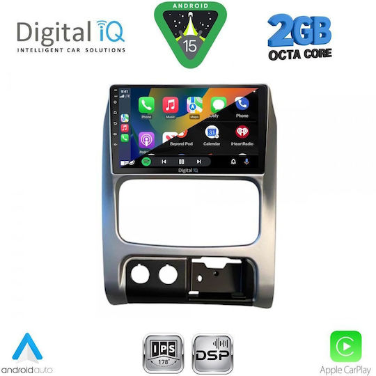Digital IQ Car Audio System for Jeep Cherokee / Liberty 2002-2007 (Bluetooth/USB/WiFi/GPS/Apple-Carplay/Android-Auto) with Touch Screen 9"