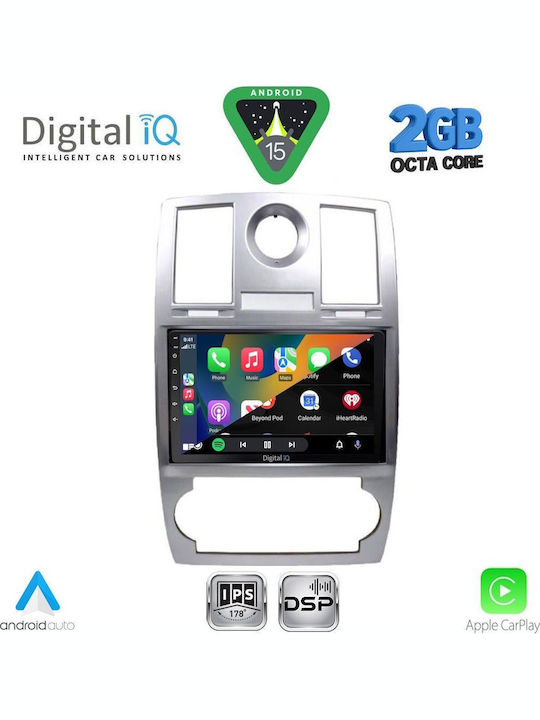 Digital IQ Car Audio System Chrysler 300C 2005-2010 (Bluetooth/USB/WiFi/GPS/Apple-Carplay/Android-Auto) with Touch Screen 9"
