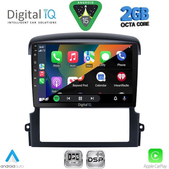 Digital IQ Car Audio System for Kia Sorento 2006-2009 (Bluetooth/USB/WiFi/GPS/Apple-Carplay/Android-Auto) with Touch Screen 9"