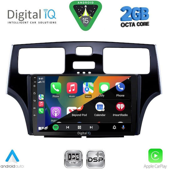 Digital IQ Auto-Audiosystem für Lexus DE 2000-2006 (Bluetooth/USB/WiFi/GPS/Apple-Carplay/Android-Auto) mit Touchscreen 9"