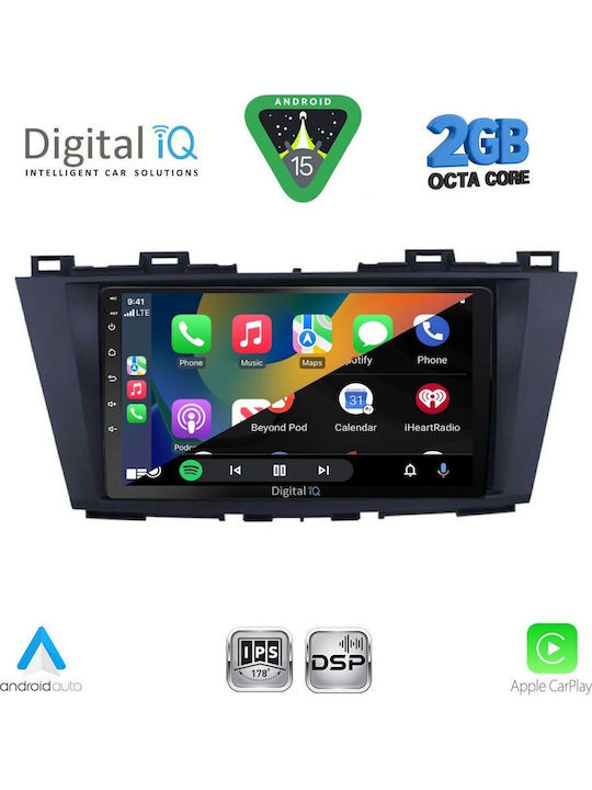 Digital IQ Car Audio System for Mazda 5 2011-2020 (Bluetooth/USB/WiFi/GPS/Apple-Carplay/Android-Auto) with Touch Screen 9"