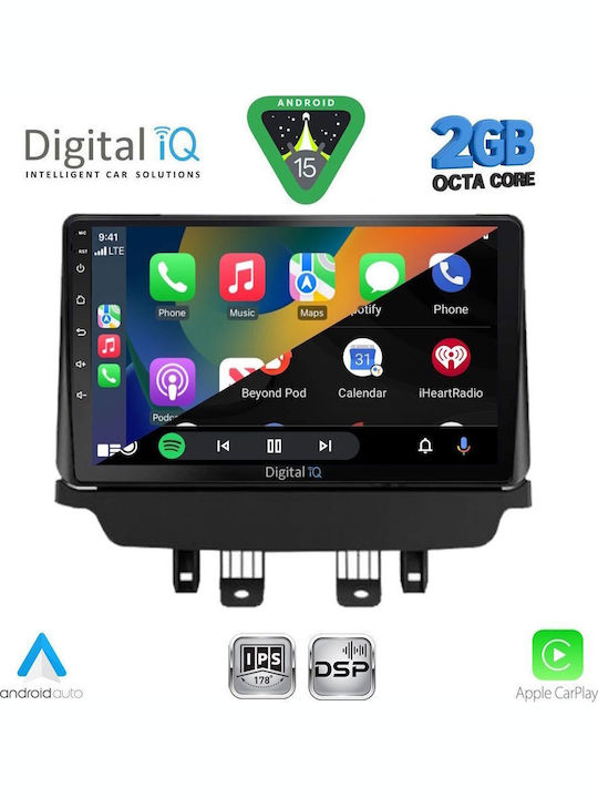 Digital IQ Car Audio System for Mazda CX-3 2014 (Bluetooth/USB/WiFi/GPS/Apple-Carplay/Android-Auto) with Touch Screen 9"