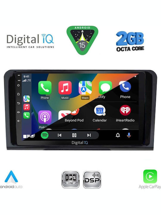 Digital IQ Car Audio System for Mercedes-Benz ML / GL Class 2005-2011 (Bluetooth/USB/WiFi/GPS/Apple-Carplay/Android-Auto) with Touch Screen 9"