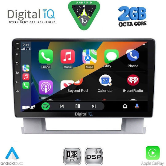 Digital IQ Ηχοσύστημα Αυτοκινήτου για Opel Astra 2011-2016 (Bluetooth/USB/WiFi/GPS/Apple-Carplay/Android-Auto) με Οθόνη Αφής 9"