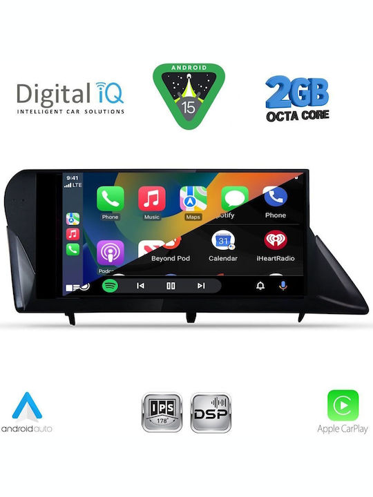 Digital IQ Car Audio System for Lexus RX 2009-2014 (Bluetooth/USB/WiFi/GPS/Apple-Carplay/Android-Auto) with Touch Screen 9"