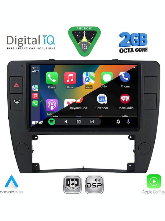Digital IQ Автомобилна Аудио Система (Блутут/USB/WiFi/GPS/Apple-Carplay/Android-Auto) с Тъчскрийн 9"