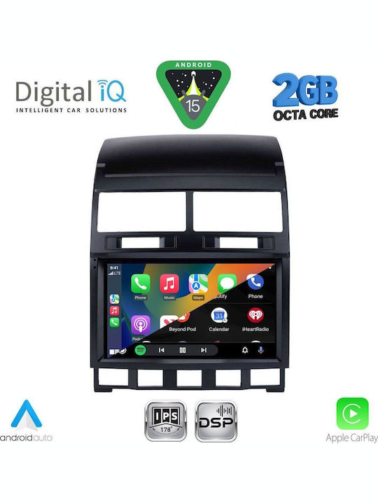 Digital IQ Car Audio System for Volkswagen Touareg 2003-2011 (Bluetooth/USB/WiFi/GPS/Apple-Carplay/Android-Auto) with Touch Screen 9"
