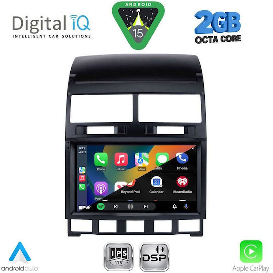 Digital IQ Ηχοσύστημα Αυτοκινήτου για Volkswagen Touareg 2003-2011 (Bluetooth/USB/WiFi/GPS/Apple-Carplay/Android-Auto) με Οθόνη Αφής 9"