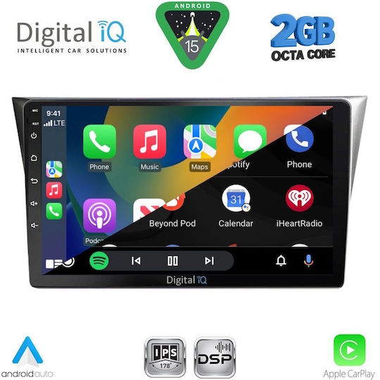 Digital IQ Car Audio System for Subaru Impreza 2002-2008 (Bluetooth/USB/WiFi/GPS/Apple-Carplay/Android-Auto) with Touch Screen 9"