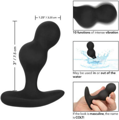 Calexotics Power Probe Πρωκτική Σφήνα με Δόνηση Μαύρη