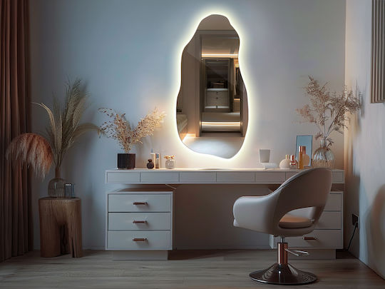 Tulup Wall Mirror with LED Lighting 80x40cm 1pcs