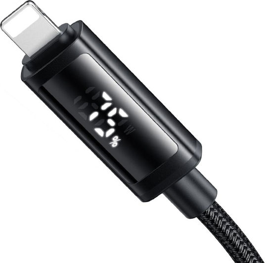 Mcdodo LED / Braided USB-C to Lightning Cable 36W Black 1.2m (CA-7990)