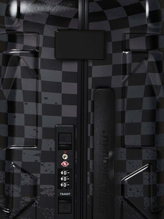 Sprayground Spritz Koffer Kabine Hart Schwarz mit 4 Räder Höhe 54,6cm