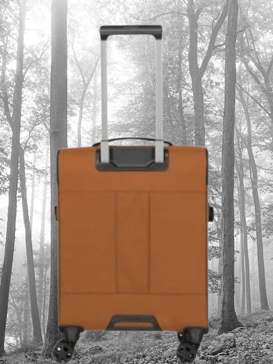 Travelite Βαλίτσα Ταξιδίου Καμπίνας Υφασμάτινη Curry με 4 Ρόδες Ύψους 55εκ.