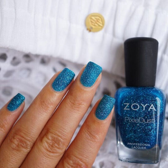Zoya Pixiedust Lac de Unghii de Lungă Durată Uscare rapidă Albastru 15ml