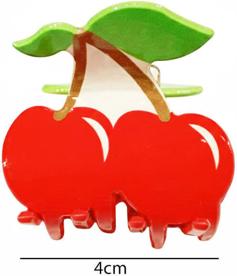 Set 12 Cherry Hair Clips Claws A51001-1