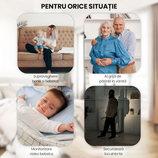 Cameră De Supraveghere În Ceas Wifi 1080p Full Hd Card De 8gb Inclus Viziune Nocturnă Detectare Mișcare Alerte Telefon Înregistrare Audio Video Aplicație Ios Android Supraveghere Casă Birou