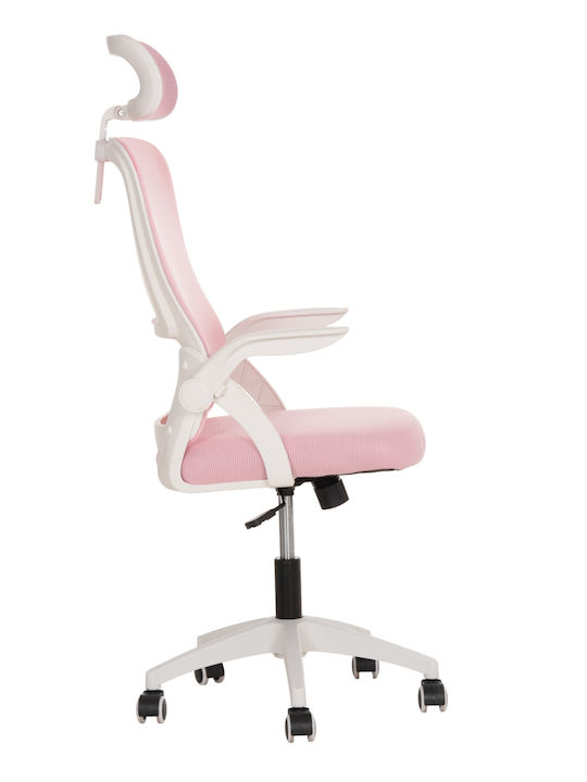 HomeMarkt Blazer Bürostuhl mit Einstellbaren Armen Rosa