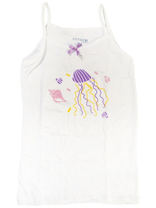 Defne Baby Jelly Fish Kids' Undershirt Tank Top White