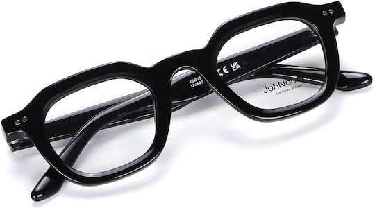 Johnocera Robert Jn269 C01 Unisex Ацетатни Рамки За Очилa Кръгли Черни