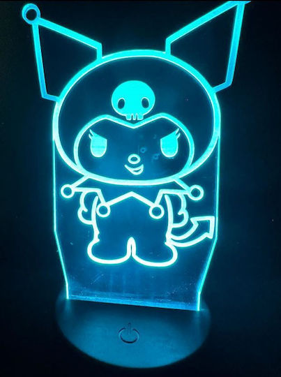 Led Kids Decorative Lamp with Color Changes Black 20x13cm