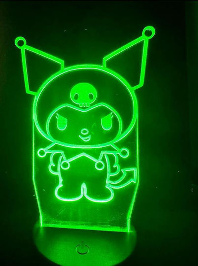 Led Kids Decorative Lamp with Color Changes Black 20x13cm