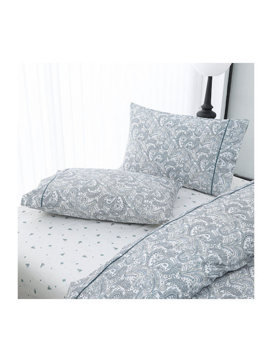 Liolios Home Sheet Sets Queen 245x270cm. Gray 4pcs
