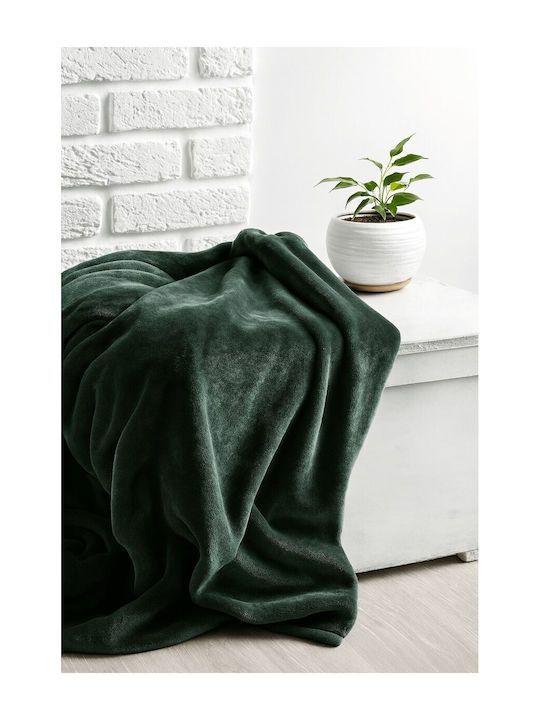 Astron Italy Samtige Einzelbettdecke 150x220cm Grüne
