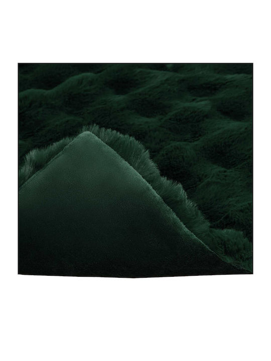 vidaXL Pelzige Decke Übergröße 240x270cm Dunkelgrün