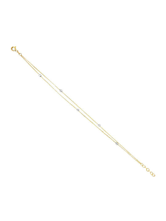 Xryseio Дамско Гривна от Бяло злато 14K
