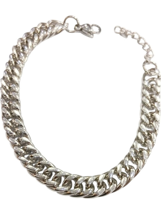 Kalliopi Silver Men's Steel Bracelet