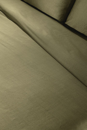 Guy Laroche Παπλωματοθήκη Βαμβακερή Μονή 165x225 Minimal Khaki