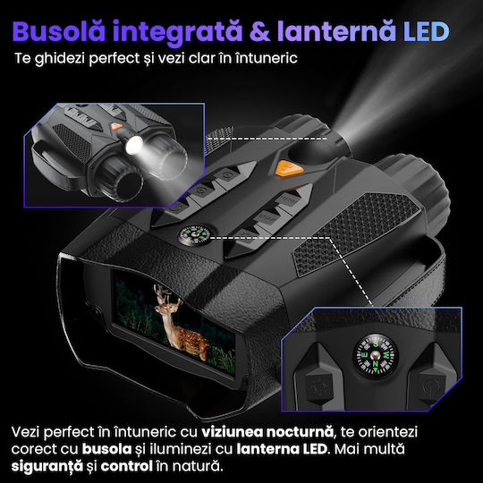 Binoculars Night Vision Waterproof 10x