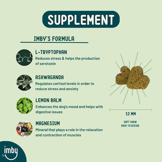 IMBY Multivitamine für Hunde in Tablettenform für Angst- und Stressbewältigung
