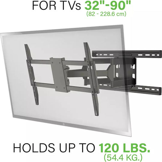 Universal Extendable Wall Tv Mount Sanus 81-228 Cm Black
