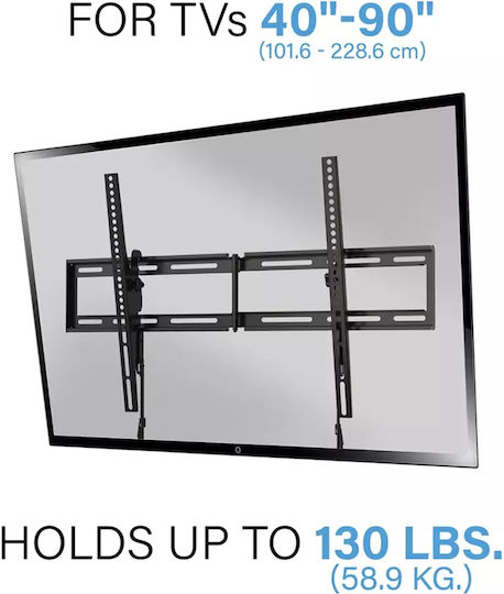Universal Extendable Wall Mount TV Bracket Sanus 101-228 cm Black