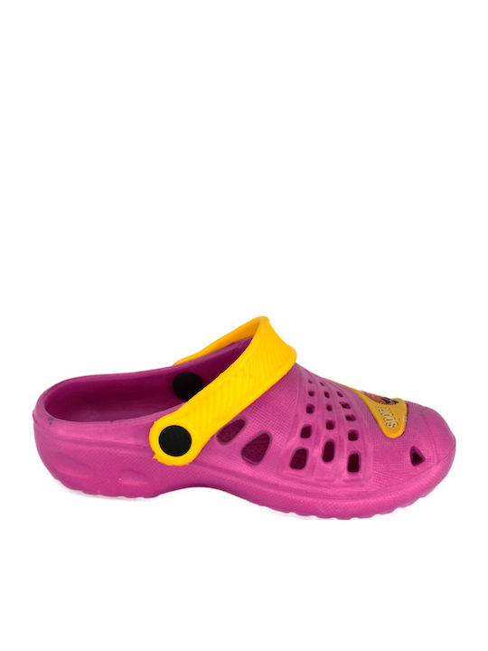 Children's Anatomical Beach Shoes Fuchsia