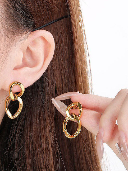 Puppis Earrings made of Steel Gold Plated