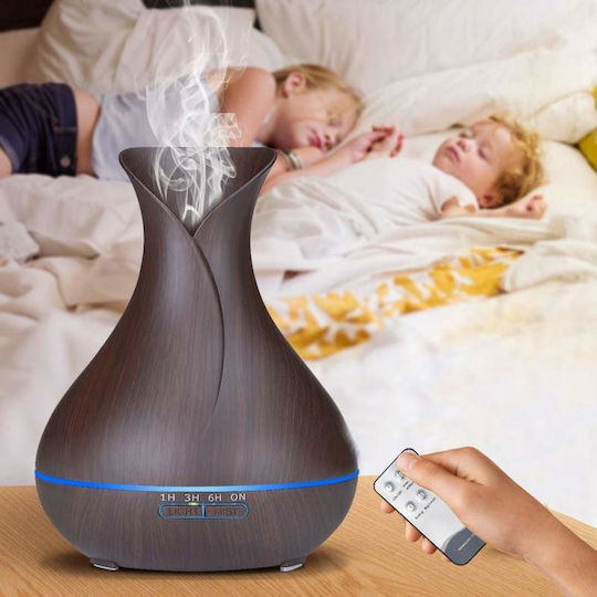 Siks Luftbefeuchter Fernbedienung Ultraschall Aromatherapie Diffusor Dunkles Holz Farbe