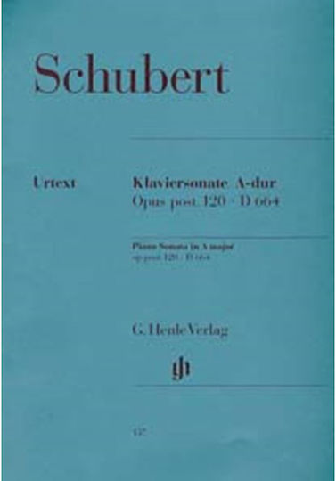 G. Henle Verlag Schubert - Sonata Op.120 (A Maj) pentru Pian
