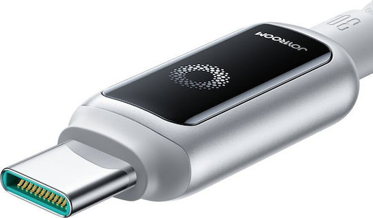 Joyroom S-A55 StarFlight USB 2.0 Cable USB-C male - USB-A 66W Λευκό 1.2m