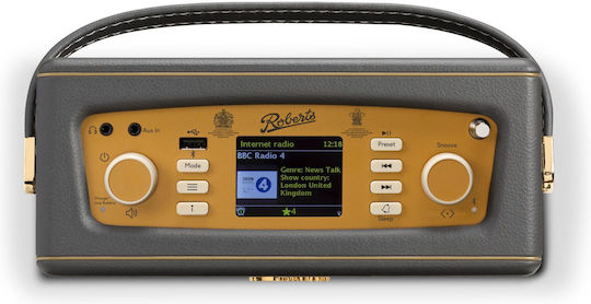 Roberts Revival IStream3L Επιτραπέζιο Ραδιόφωνο DAB+ με Bluetooth και USB Charcoal Grey