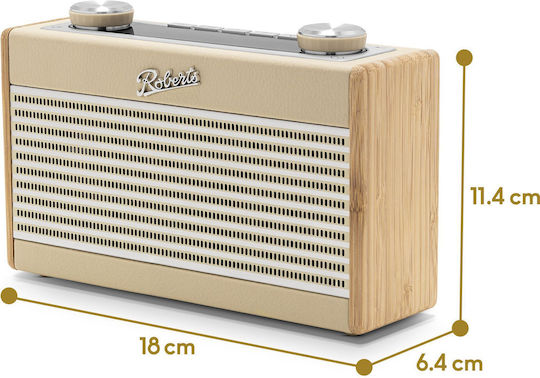 Roberts Rambler Uno Επιτραπέζιο Ραδιόφωνο Ρεύματος DAB+ με Bluetooth Pastel Cream